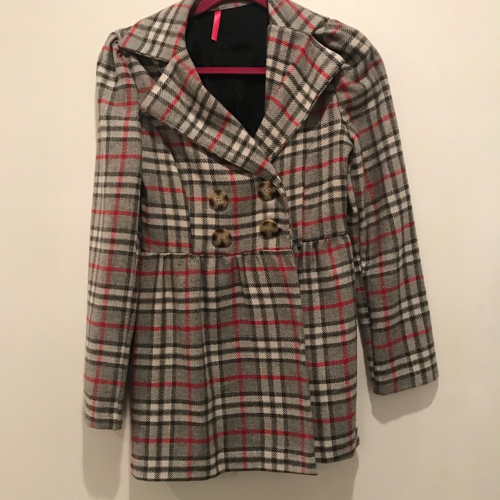 PLAID JACKET COAT